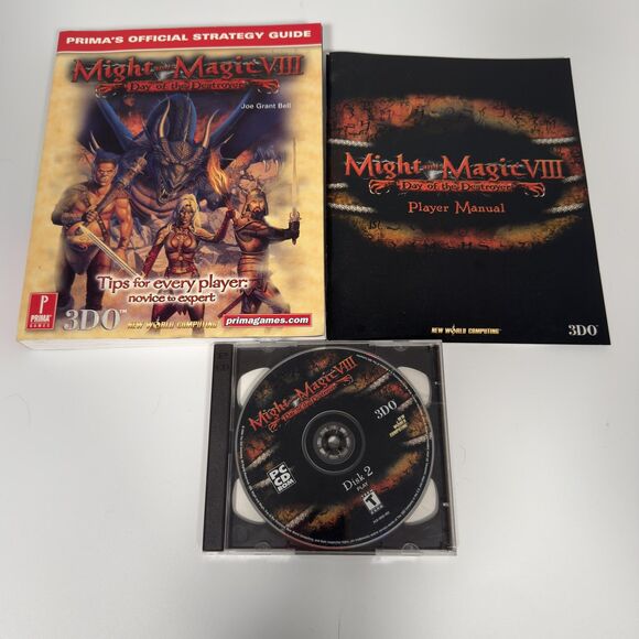 Vintage Might and Magic VI VII VIII PC CD-ROM Lot Prima Guides Games Manuals Map - Picture 2 of 12